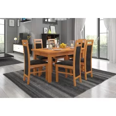 RODOS 14 asztal és szék készlet, üvegfűzfa