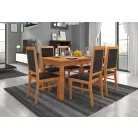 RODOS 25 asztal és szék készlet, üvegfűzfa