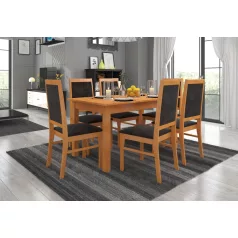 RODOS 25 asztal és szék készlet, üvegfűzfa