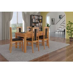 RODOS 52 asztal és szék készlet, üvegfűzfa