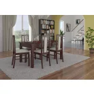 RODOS 52 asztal és szék készlet, Sötét dió