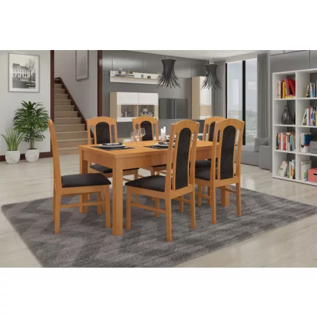 RODOS 53 asztal és szék készlet, üvegfűzfa