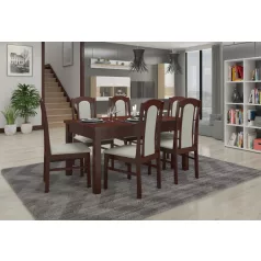 RODOS 53 asztal és szék készlet, Sötét dió