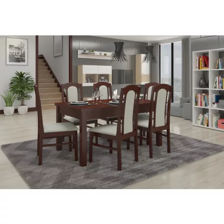 RODOS 53 asztal és szék készlet, Sötét dió