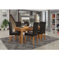 RODOS 56 asztal és szék készlet, üvegfűzfa