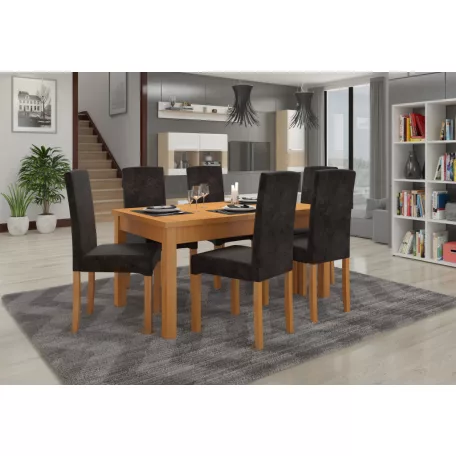 RODOS 56 asztal és szék készlet, üvegfűzfa