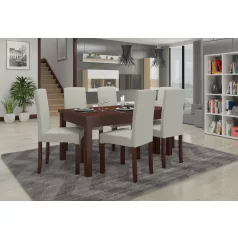 RODOS 56 asztal és szék készlet, Sötét dió