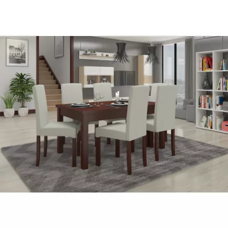 RODOS 56 asztal és szék készlet, Sötét dió