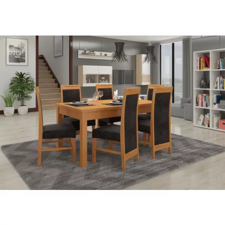 RODOS 57 asztal és szék készlet, üvegfűzfa