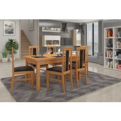 RODOS 59 asztal és szék készlet, üvegfűzfa