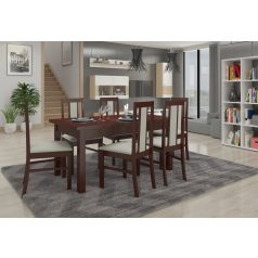 RODOS 59 asztal és szék készlet, Sötét dió