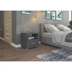 Éjjeliszekrény fiókkal EMI, Szürke