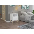 Éjjeliszekrény fiókkal LOGAN, Fehér