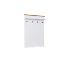 GALINEO 04 paneles fogas, Fehér, Tölgy természetes