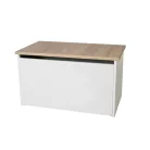 DARIA játéktároló láda, Fehér, Sonoma