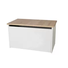 DARIA játéktároló láda, Fehér, Sonoma