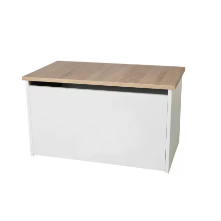 DARIA játéktároló láda, Fehér, Sonoma