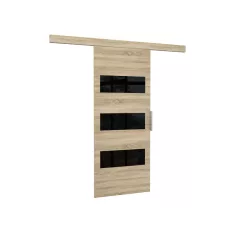 Fali tolóajtó ARES 96, Sonoma, Fekete Lacobel