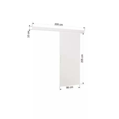 Fali tolóajtó DAAN 86, Fehér