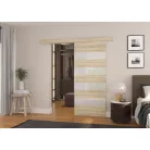 Fali tolóajtó MILOU 96, Sonoma, Fehér Lacobel