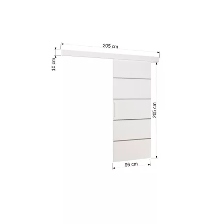 Fali tolóajtó TONY 96, Sonoma