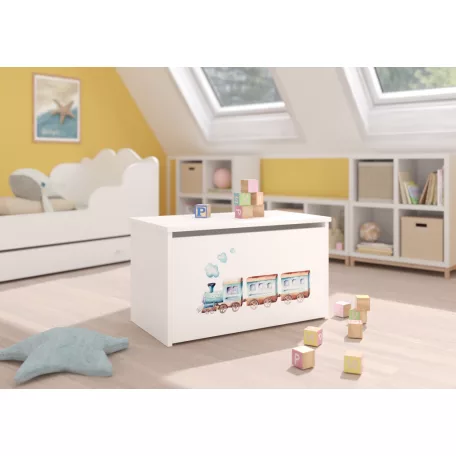 DARIA játéktároló láda, Fehér, Railway