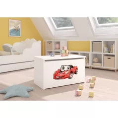 DARIA játéktároló láda, Fehér, Red CAR