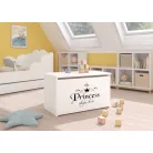 DARIA játéktároló láda, Fehér, Princess Black