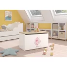 DARIA játéktároló láda, Fehér, Sonoma