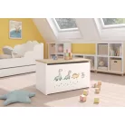 DARIA játéktároló láda, Fehér, Sonoma