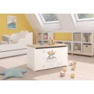 DARIA játéktároló láda, Fehér, Sonoma