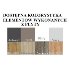 Ágy ALDEX 180x80, Fehér, Artisan