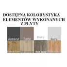 Ágy ALDEX 180x80, Fehér, Világosszürke