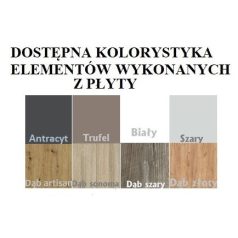 Ágy ALDEX 200x90, Fehér, Trüffel