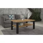 SVEN kávés asztal 115x65, Artisan, Fekete matt