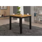 OLAF 1 kávés asztal 80x80, Artisan, Fekete matt