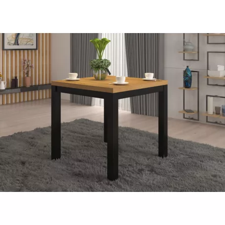 OLAF 1 kávés asztal 80x80, Artisan, Fekete matt