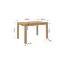 OLAF 2 kávés asztal 120x80, Fehér