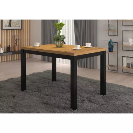 OLAF 2 kávés asztal 120x80, Artisan, Fekete matt