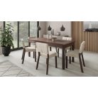 Asztal és székek garnitúra RODOS 80, Sötét dió