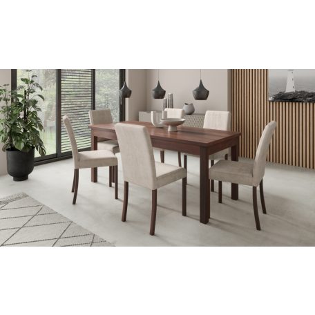 Asztal és székek garnitúra RODOS 81, Sötét dió