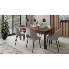 Asztal és székek garnitúra RODOS 82, Sötét dió