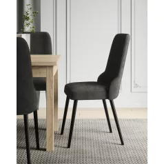 Kárpitozott szék RODOS 83, Fekete