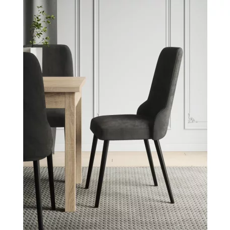 Kárpitozott szék RODOS 83, Fekete