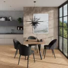 RODOS 84 asztal és szék készlet, Lefkás, Fekete