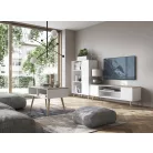 SANA 90x50 kávészünetasztal, Fehér, Sonoma