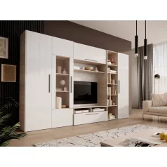 SMERA bútorfal, Fehér Ragyogás, Sonoma