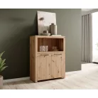 Kétajtós JANEZ komód, Artisan, Fekete