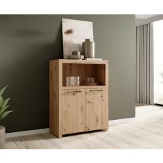 Kétajtós JANEZ komód, Artisan, Fekete