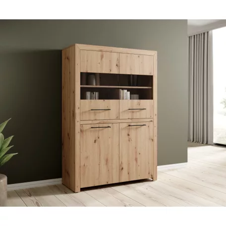 Alacsony JANEZ vitrin, Artisan, Fekete